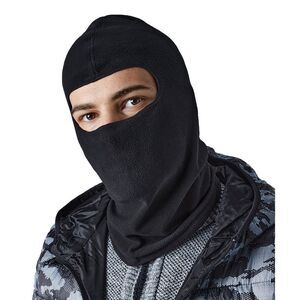 Beechfield Unisex Adult Microfleece Balaclava / Black